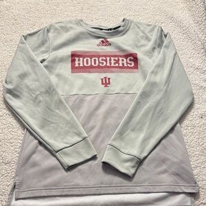 Adidas Hoosiers Gray Crewneck Sweater